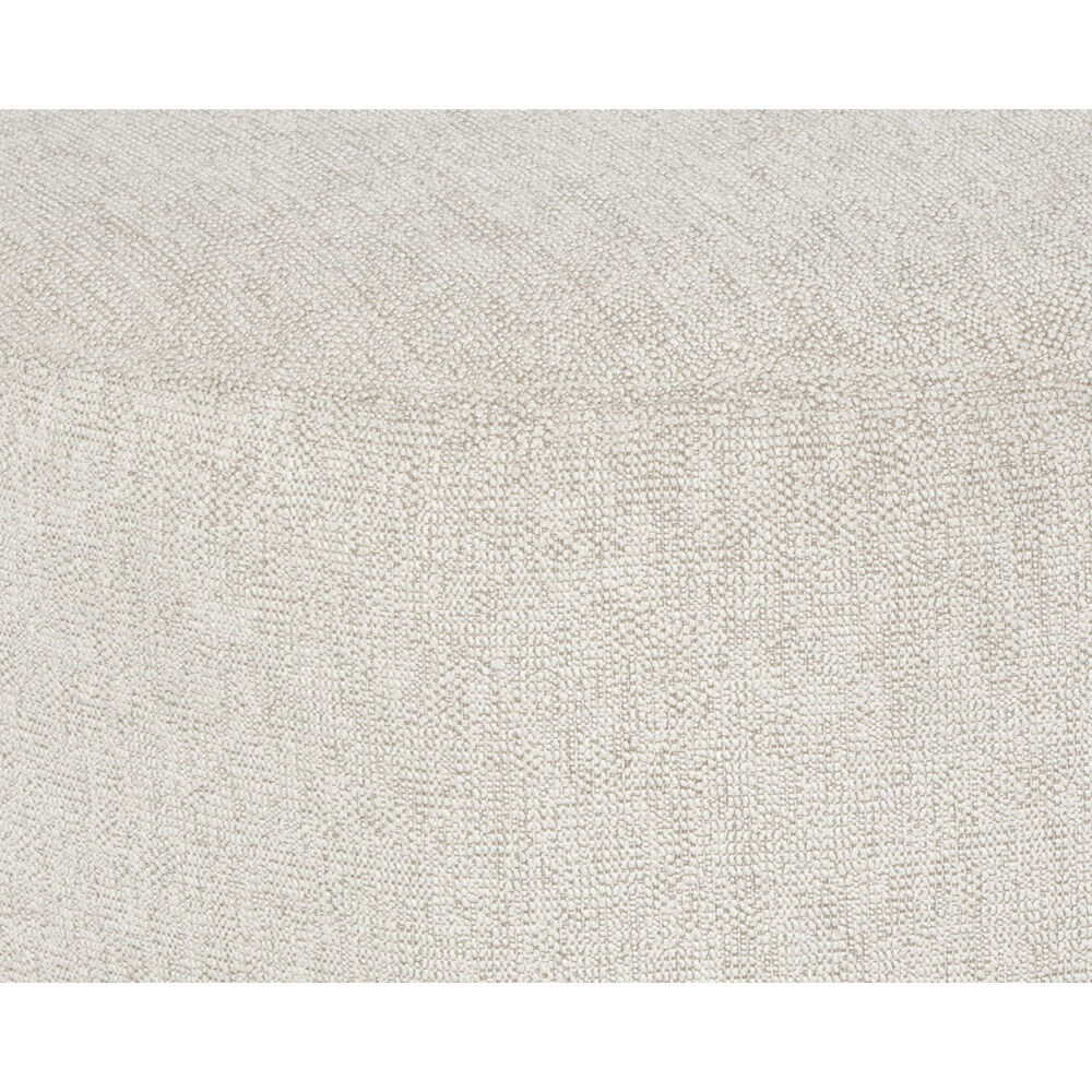 Soraya 17 inch Dove Cream Ottoman